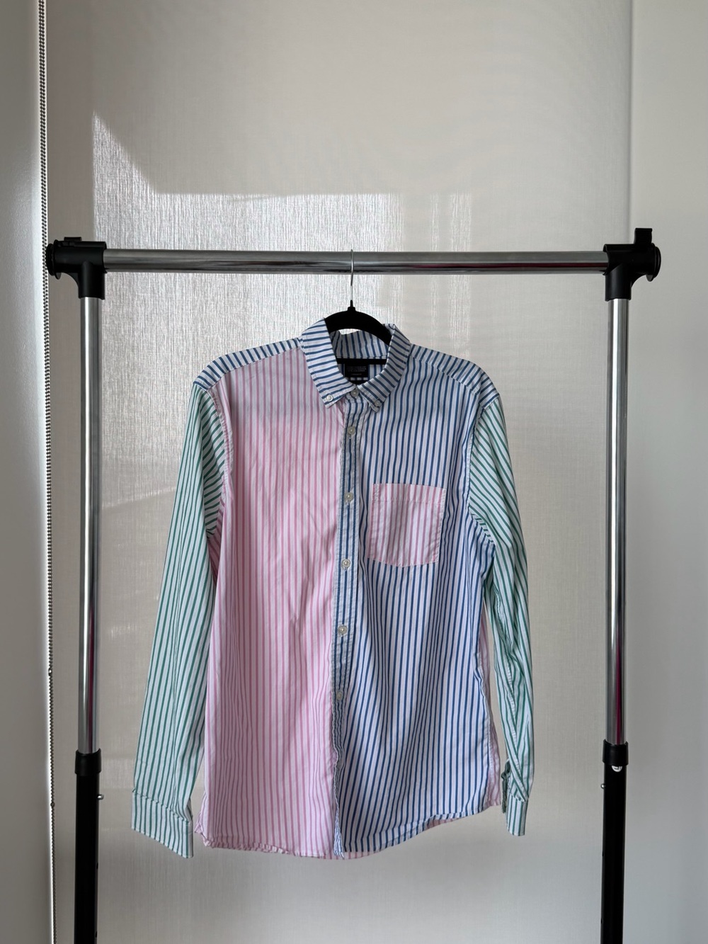 GAP Multicolor Striped Button-Down Shirt - Pink, Blue & Green